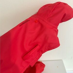 Little dogs Red rain coat Jacket